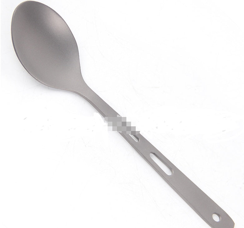 Outdoor Camping Portable Pure Titanium Three-piece Knife, Fork And Spoon