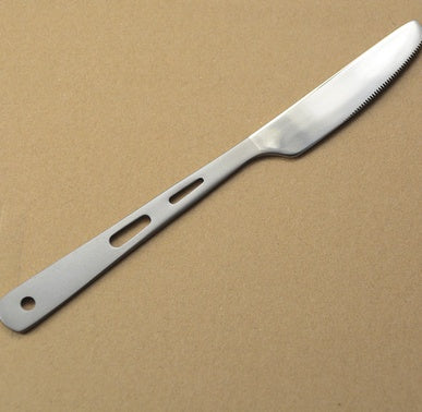 Outdoor Camping Portable Pure Titanium Three-piece Knife, Fork And Spoon