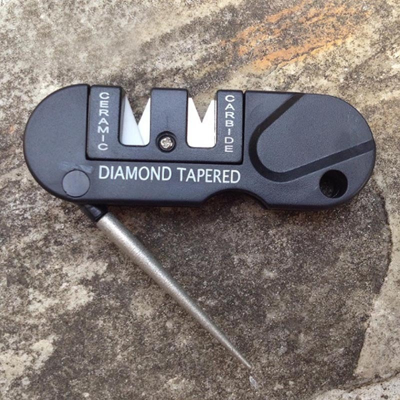 Multifunctional Outdoor Portable  Tungsten Steel Knife Sharpener