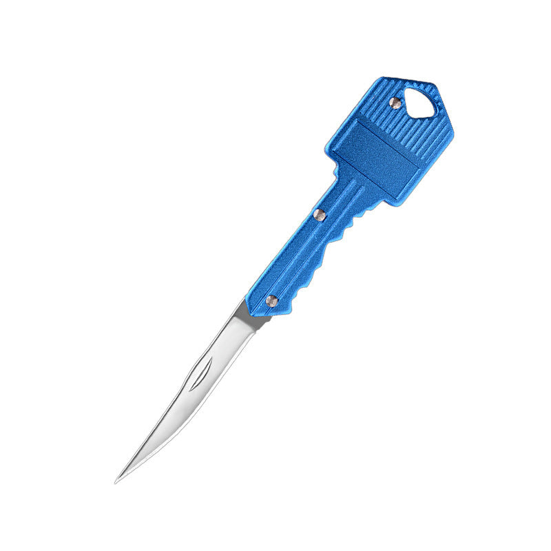 Gang Head Worker Aluminum Key Knife Folding Knife Mini Foldable Portable Knife Outdoor Multi-functional Fruit Knife Stainless Steel Knife