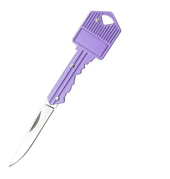 Gang Head Worker Aluminum Key Knife Folding Knife Mini Foldable Portable Knife Outdoor Multi-functional Fruit Knife Stainless Steel Knife