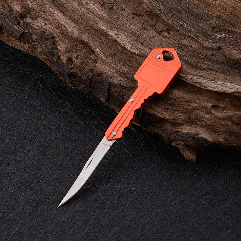 Gang Head Worker Aluminum Key Knife Folding Knife Mini Foldable Portable Knife Outdoor Multi-functional Fruit Knife Stainless Steel Knife