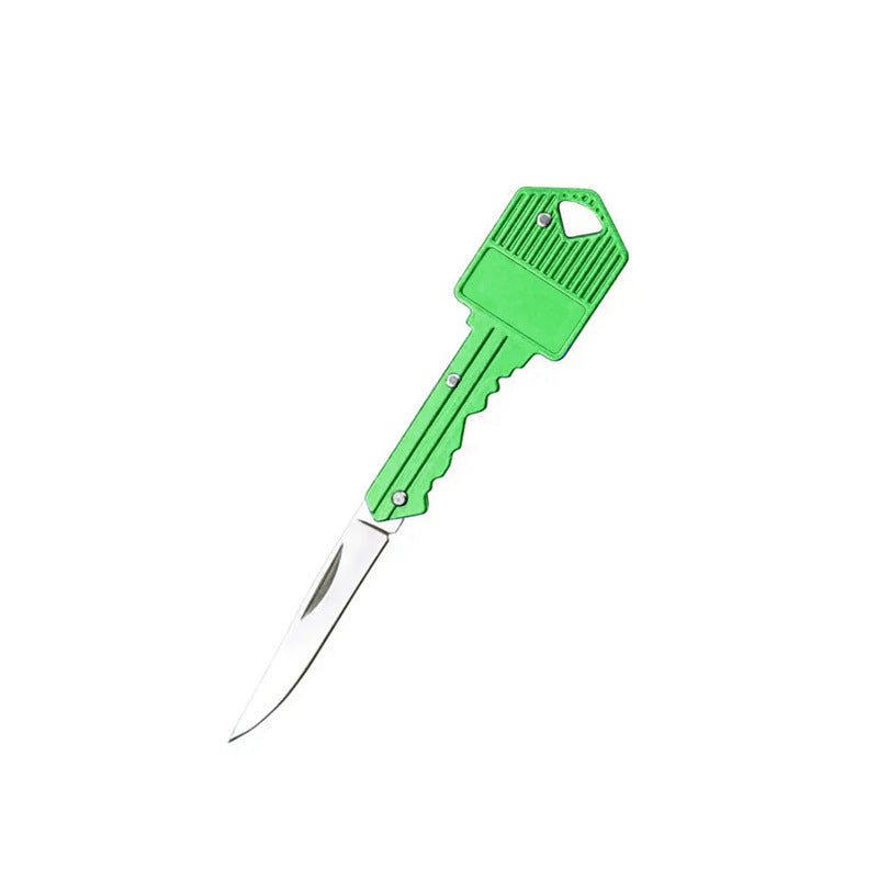 Gang Head Worker Aluminum Key Knife Folding Knife Mini Foldable Portable Knife Outdoor Multi-functional Fruit Knife Stainless Steel Knife