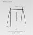 Outdoor Camping Aluminum Alloy Large Foldable Portable Clothes Drying Rack For Camping Travel Triangle