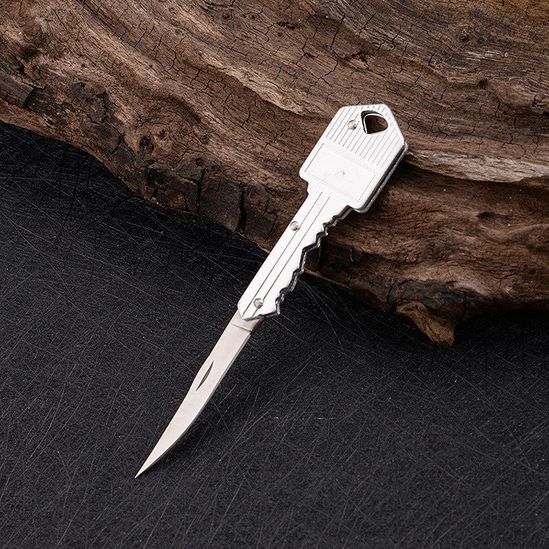 Gang Head Worker Aluminum Key Knife Folding Knife Mini Foldable Portable Knife Outdoor Multi-functional Fruit Knife Stainless Steel Knife